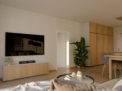 Vizualizace interiéru developerského projektu Byty Šroubárenská - Rondo