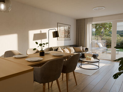 Vizualizace interiéru developerského projektu Byty Šroubárenská - Rondo